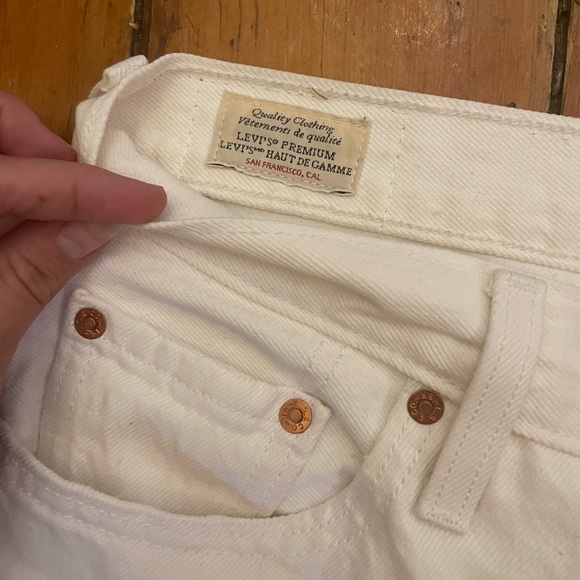 Levi’s 501s in white - Picture 2 of 5